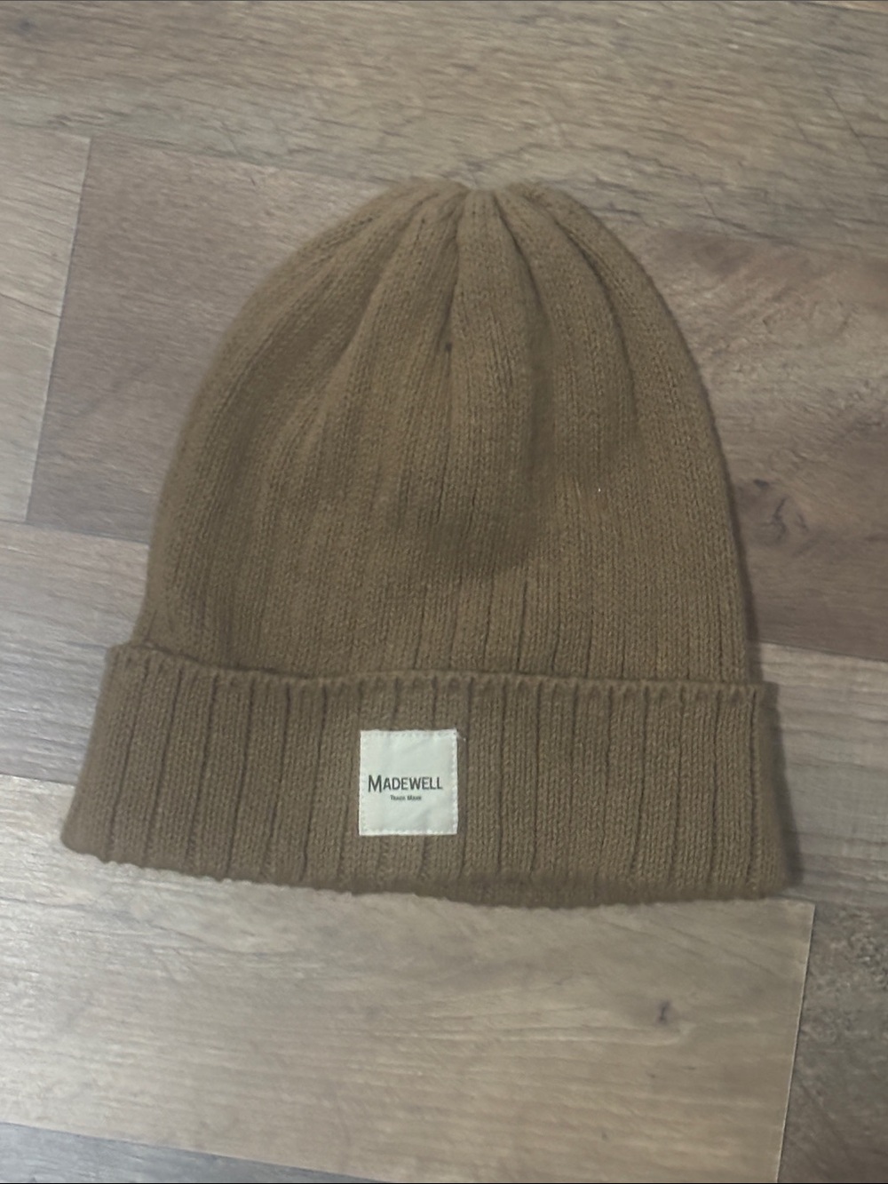 Madewell Men's Knit Beanie - Camel Brown